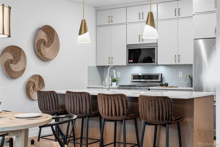 Furnished interior view inside a new home in , Arvada (Image 27).