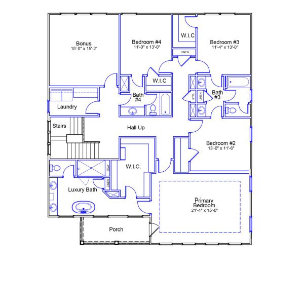 2D floor plan layout of this home in Hendrix Farms, Lexington, SC (Image 3). 2D floor plan layout of this home in Hendrix Farms, Lexington, SC (Image 3).