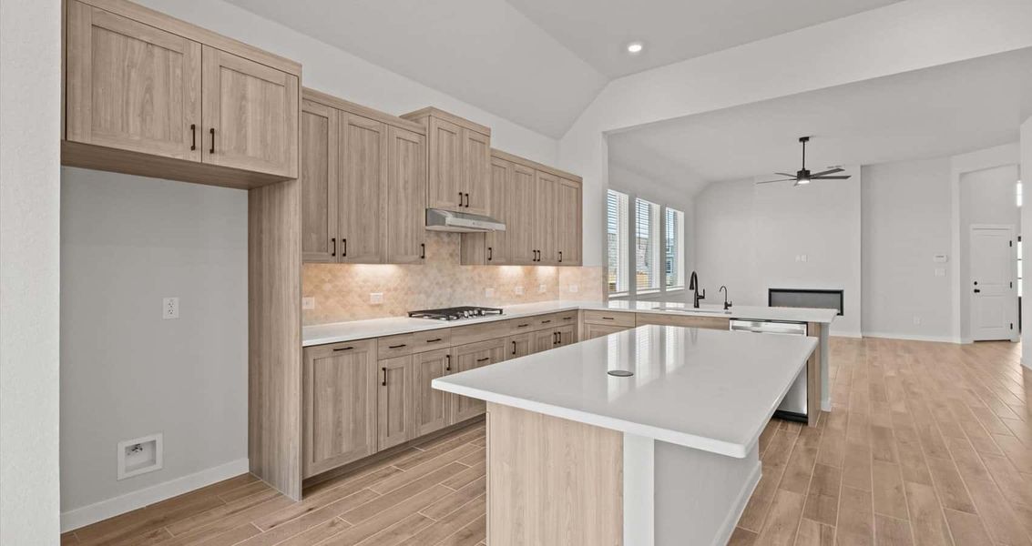 Representative furnished interior of a home built from the Marshall by Chesmar Homes in Village at Three Oaks, Seguin (Image 5).