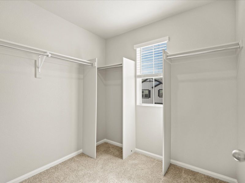 The Keystone floorplan interior image taken at a Meritage Homes community in Aurora, CO.