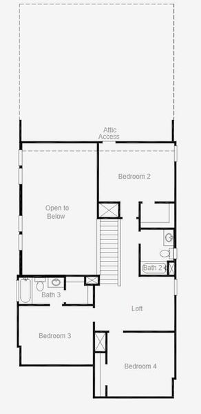 2D floor plan layout of this home in Ramble, Celina, TX (Image 5). 2D floor plan layout of this home in Ramble, Celina, TX (Image 5).