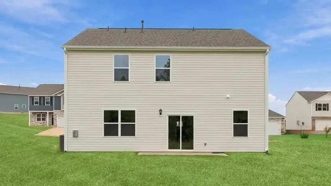 Exterior details and patio area of a home in Spring Ridge, Anderson (Image 3).