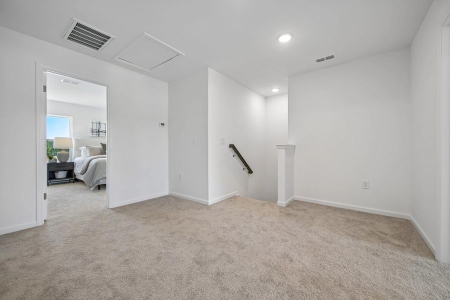 Spacious, unfurnished interior of a new home in Towns at Crescent Mills, Wilson's Mills (Image 19).