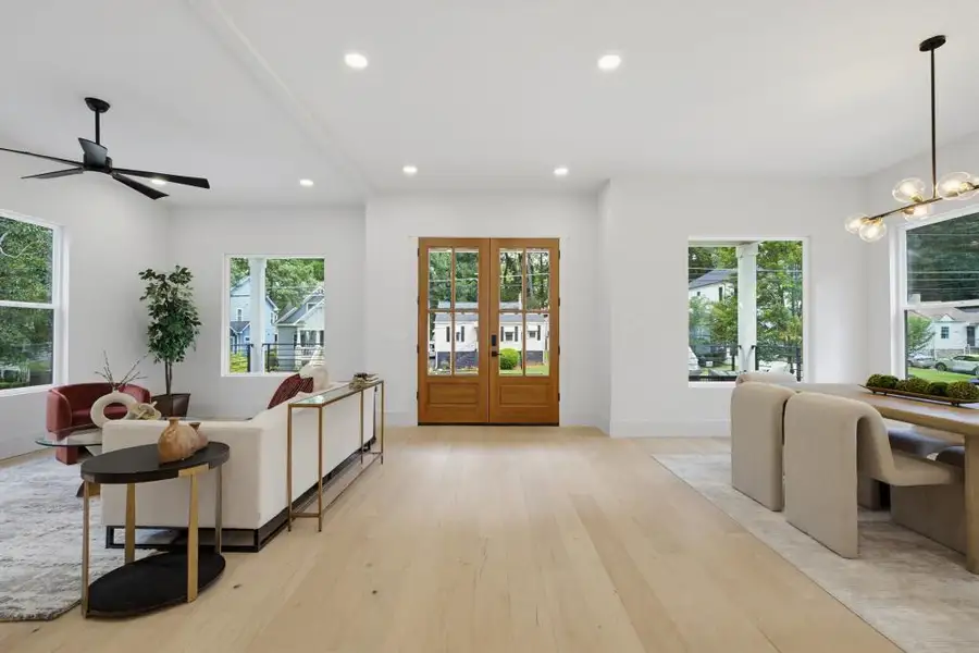Furnished interior view inside a new home in , Atlanta (Image 36).