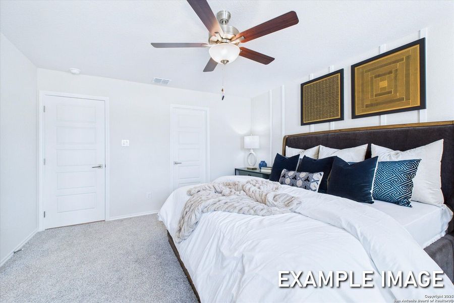 Furnished interior view inside a new home in Meadows at Oak Creek, San Antonio (Image 19). Furnished interior view inside a new home in Meadows at Oak Creek, San Antonio (Image 19).