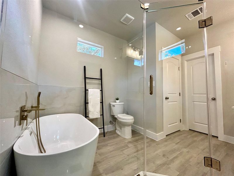 Soak-in tub for relaxing. Soak-in tub for relaxing.