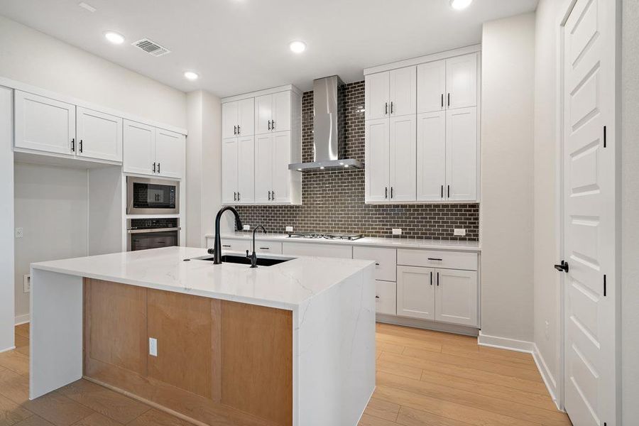 Furnished interior view inside a new home in Park Collection at Lariat, Liberty Hill (Image 15). Furnished interior view inside a new home in Park Collection at Lariat, Liberty Hill (Image 15).