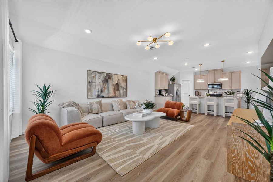 Furnished interior view inside a new home in Allison Park, Houston (Image 12). Furnished interior view inside a new home in Allison Park, Houston (Image 12).