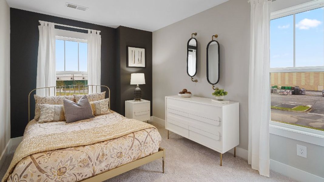 Furnished interior view inside a new home in Sidney Creek Townhomes, Zebulon (Image 17).