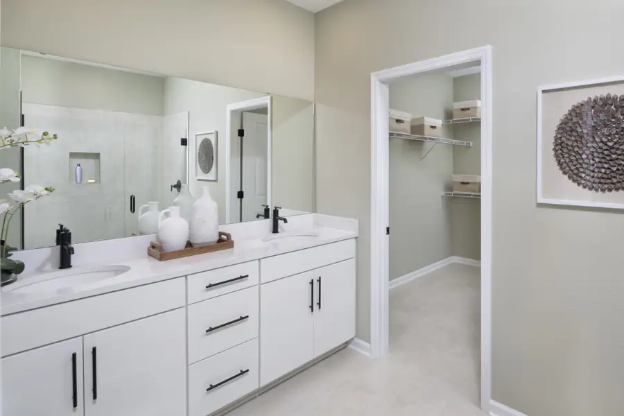 Furnished interior view inside a new home in RiverTown - WaterSong, St. Johns (Image 11).