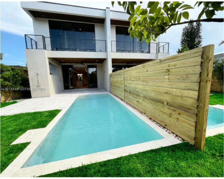 Exterior details and patio area of a home in , Miami (Image 2). Exterior details and patio area of a home in , Miami (Image 2).