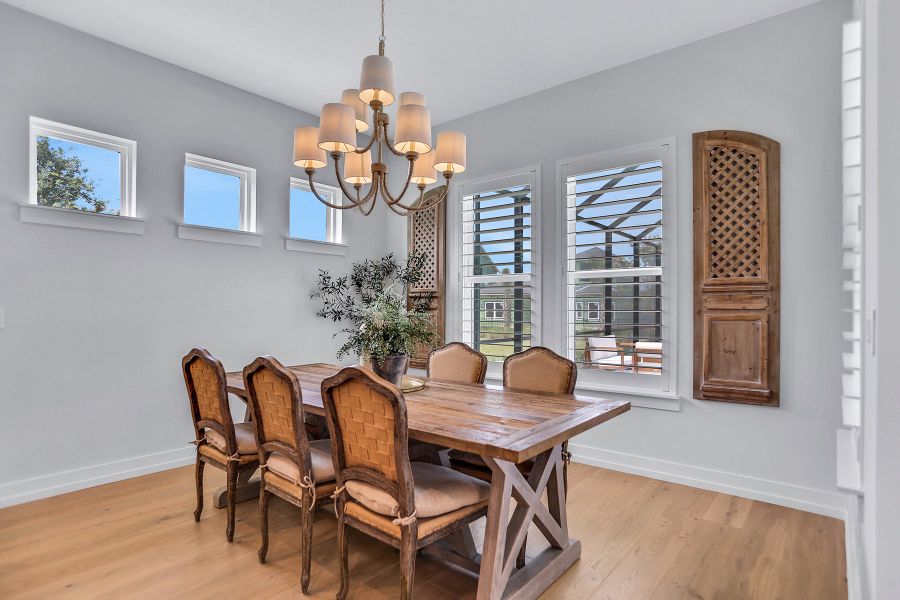Representative furnished interior of a home built from the Lola - Hidden Creek by MasterCraft Builder Group in SilverLeaf, St. Augustine (Image 4).
