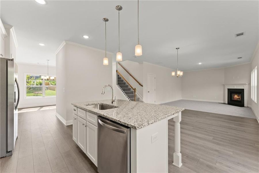 Furnished interior view inside a new home in , Dawsonville (Image 10).