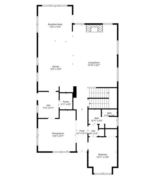 2D floor plan layout of this home in , Atlanta, GA (Image 4).