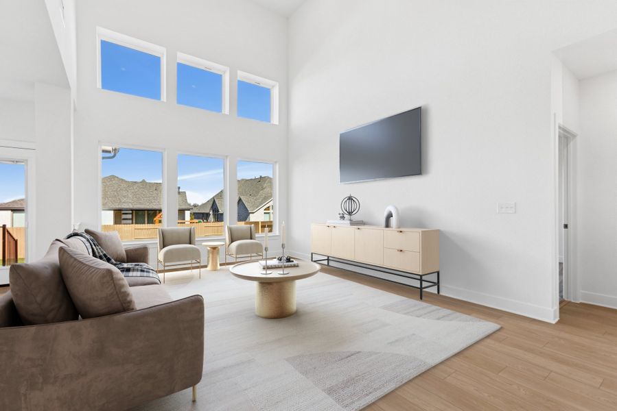 Furnished interior view inside a new home in The Colony, Bastrop (Image 7).