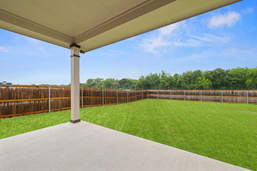 Exterior details and patio area of a home in Liberty Oaks, Waco (Image 3). Exterior details and patio area of a home in Liberty Oaks, Waco (Image 3).
