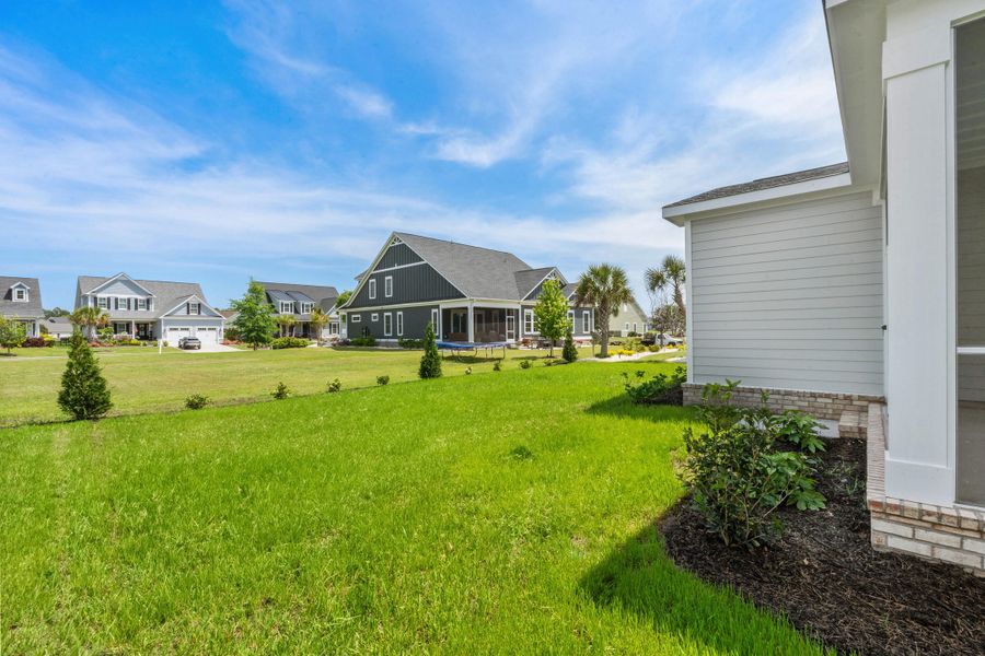 Exterior details and patio area of a home in Creek Pointe, Moncks Corner (Image 29). Exterior details and patio area of a home in Creek Pointe, Moncks Corner (Image 29).