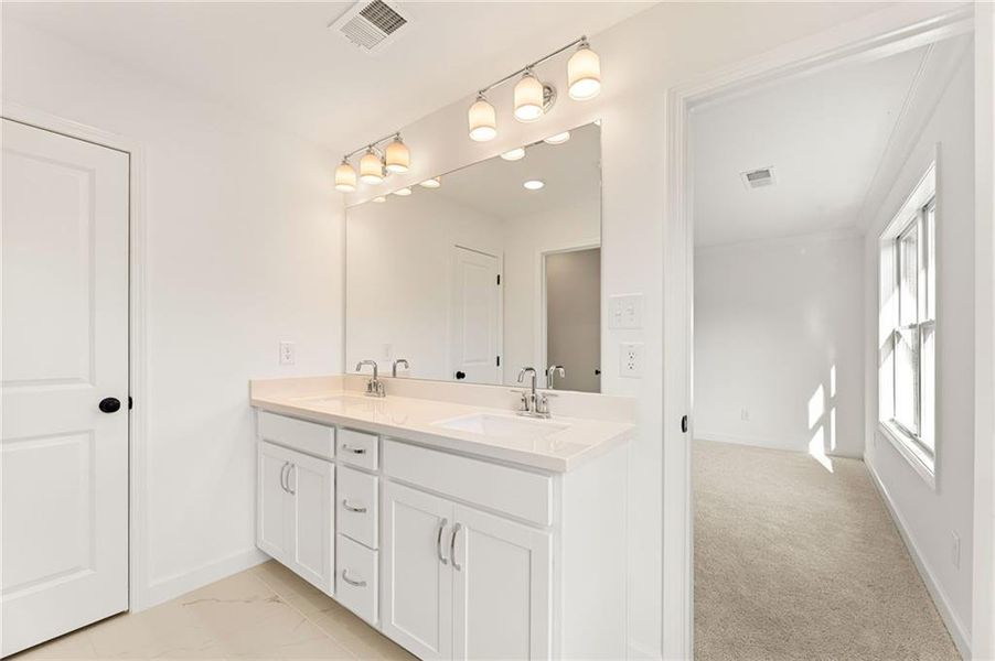 Furnished interior view inside a new home in Bluffs at Bells Ferry, Marietta (Image 9).