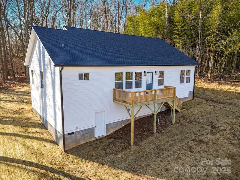Exterior details and patio area of a home in , Asheville (Image 4).