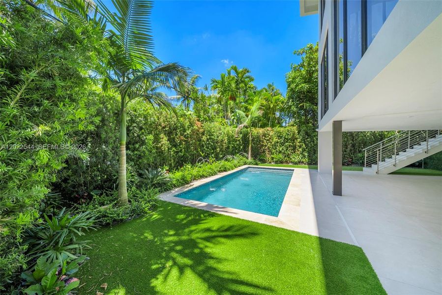 Exterior details and patio area of a home in , Miami (Image 28). Exterior details and patio area of a home in , Miami (Image 28).