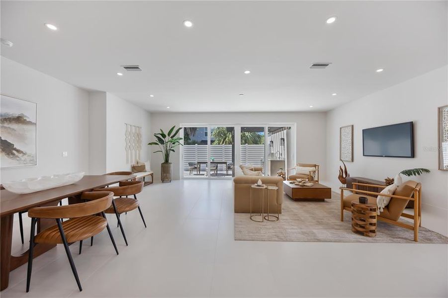Furnished interior view inside a new home in , Sarasota (Image 45).