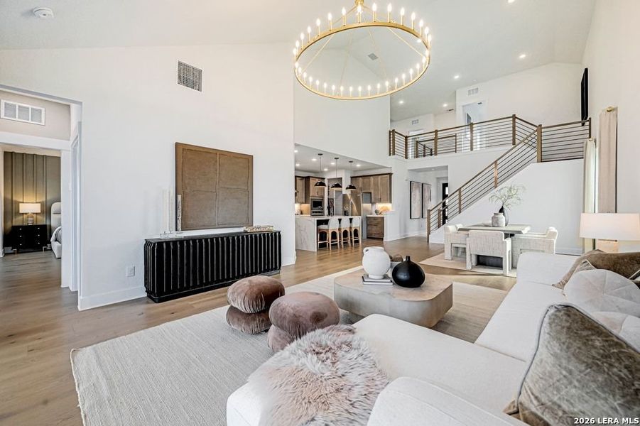 Furnished interior view inside a new home in Nopal Valley, San Antonio (Image 27).