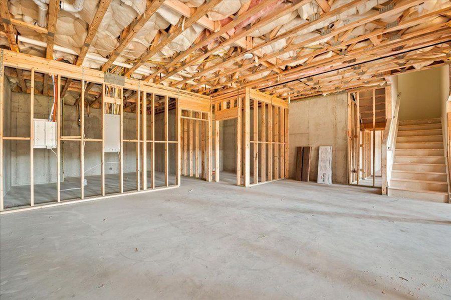 In-progress construction of a new home in Brooks Pond, Cumming, GA (Image 46).