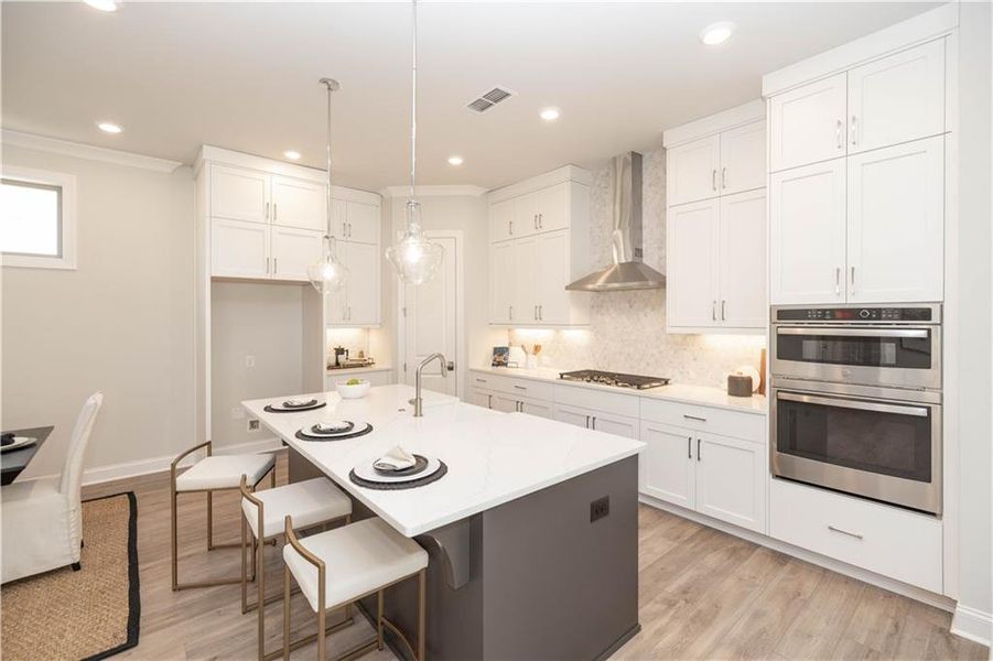 Furnished interior view inside a new home in Promenade at Sawnee Village, Cumming (Image 8).