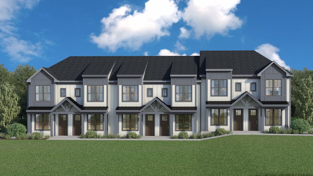 Representative exterior photo of a completed home built from the Hawthorne A, B, C by Veranda Homes in Hawthorne Summit, Greenville, SC (Image 13).