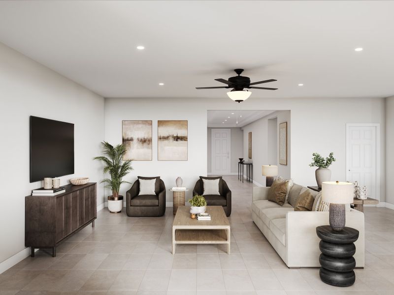 Representative furnished interior of a home built from the Wellington by Beazer Homes in Marbella at Windrose, Waddell (Image 4). Representative furnished interior of a home built from the Wellington by Beazer Homes in Marbella at Windrose, Waddell (Image 4).