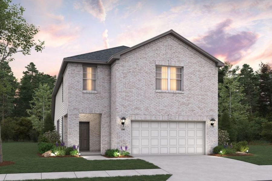 Representative exterior photo of a completed home built from the Rayburn III Sorella 40s by Brohn Homes in Sorella, Tomball, TX (Image 14). Representative exterior photo of a completed home built from the Rayburn III Sorella 40s by Brohn Homes in Sorella, Tomball, TX (Image 14).