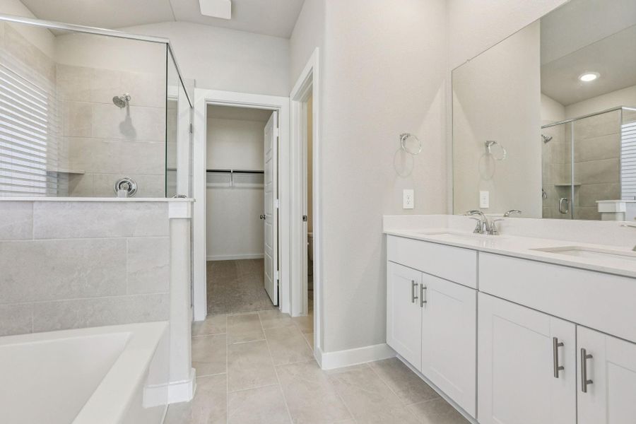 Furnished interior view inside a new home in Pine Lake Cove - Premier Series, Montgomery (Image 10).