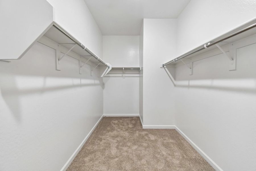Primary walk in closet