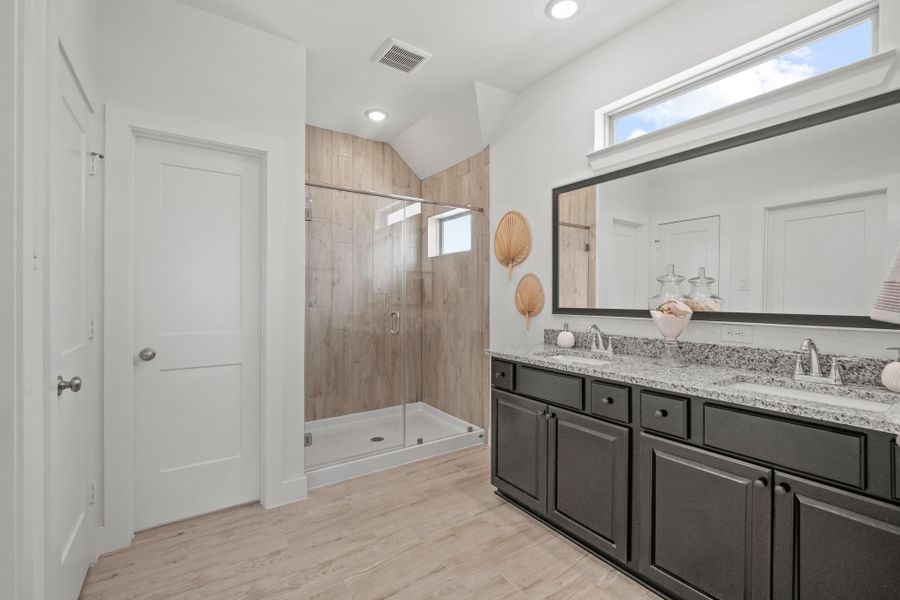 Furnished interior view inside a new home in Elyson, Katy (Image 8).
