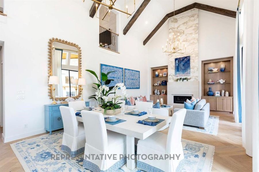 Furnished interior view inside a new home in Star Trail, Prosper (Image 20).