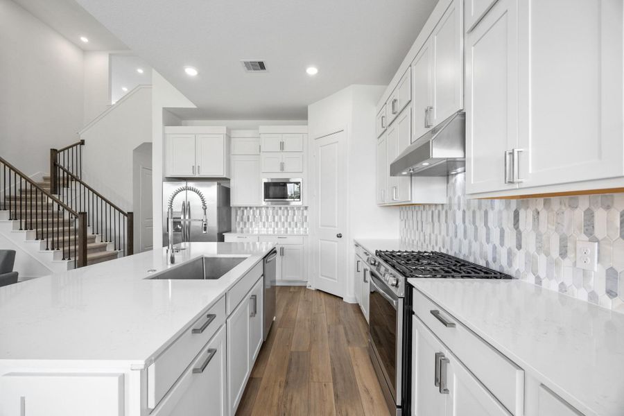 Furnished interior view inside a new home in , Cypress (Image 15).