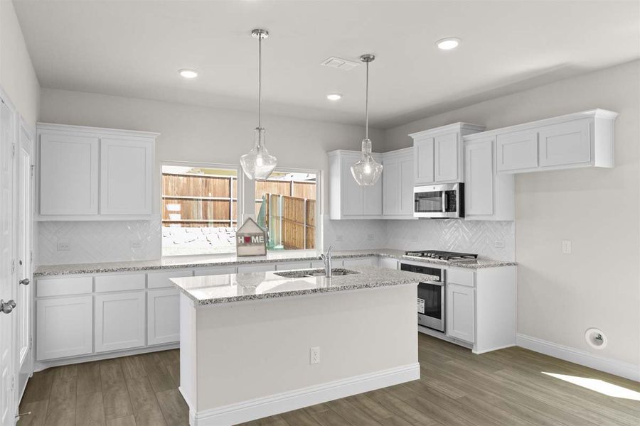 Furnished interior view inside a new home in Keeneland, Aubrey (Image 7).