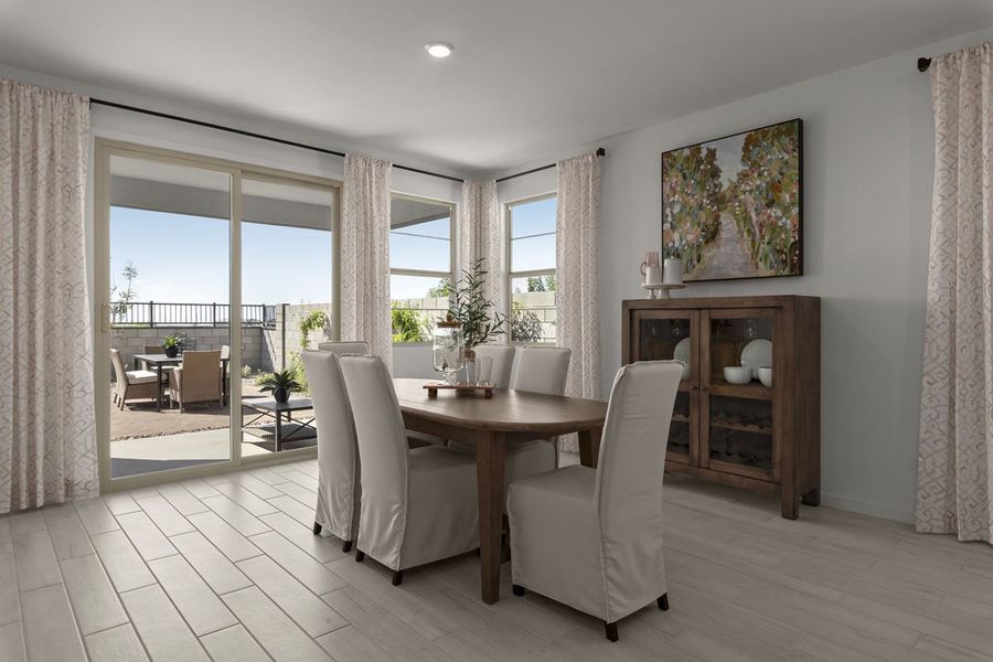 Dining area off great room