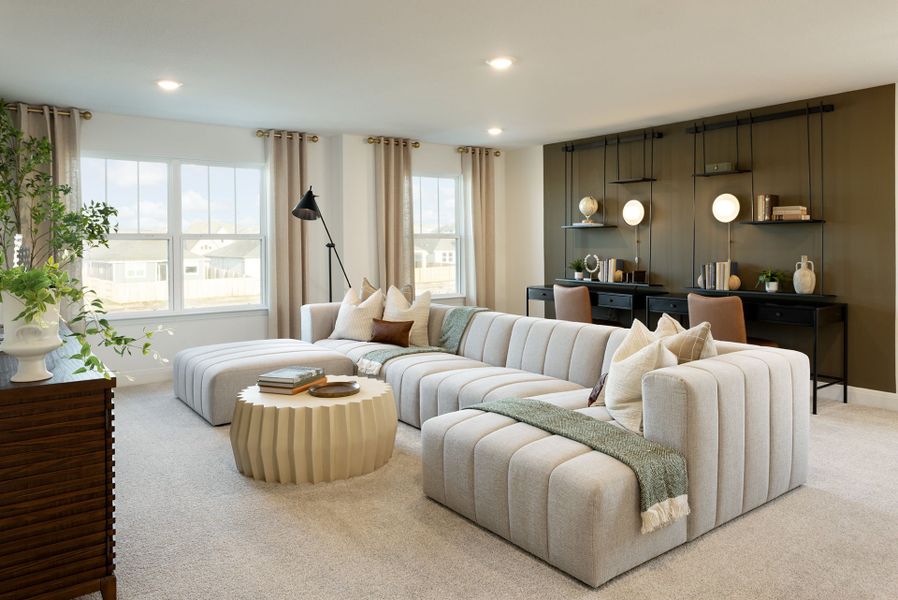 Furnished interior view inside a new home in Patterson Ranch, Georgetown (Image 8).