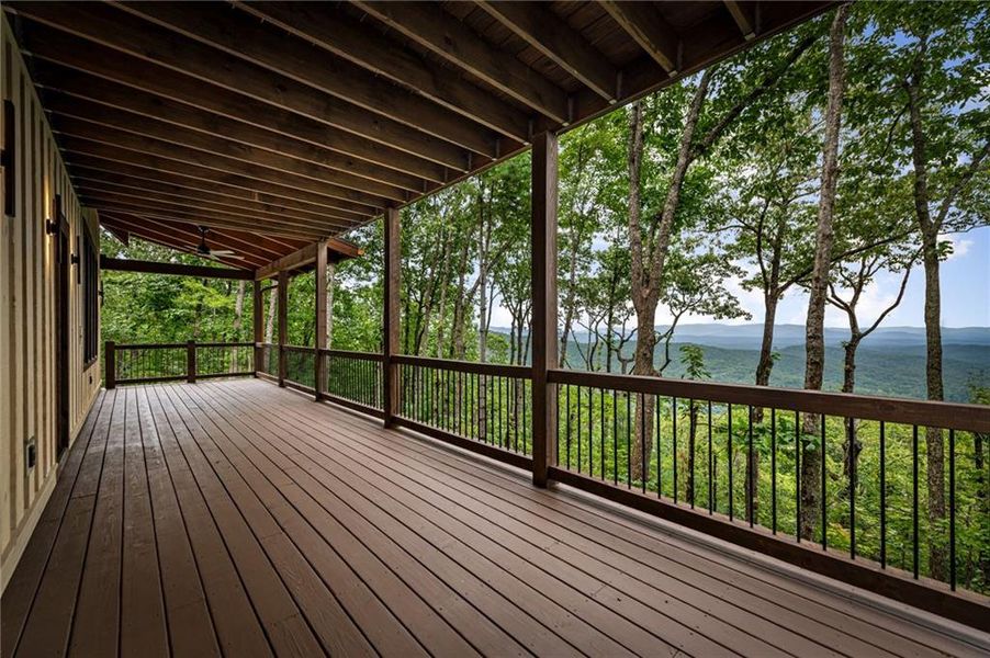 Exterior details and patio area of a home in , Ellijay (Image 26).