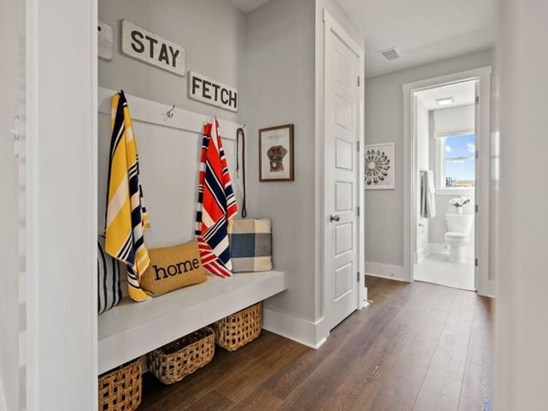 Representative furnished interior of a home built from the Riley P by True Homes in Homecoming, Ravenel (Image 9).