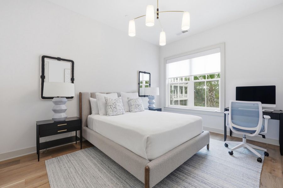 Furnished interior view inside a new home in , Charleston (Image 25).