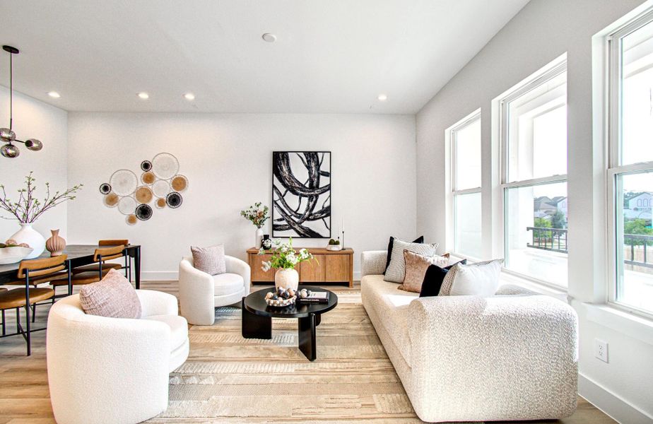 Furnished interior view inside a new home in , Houston (Image 14).