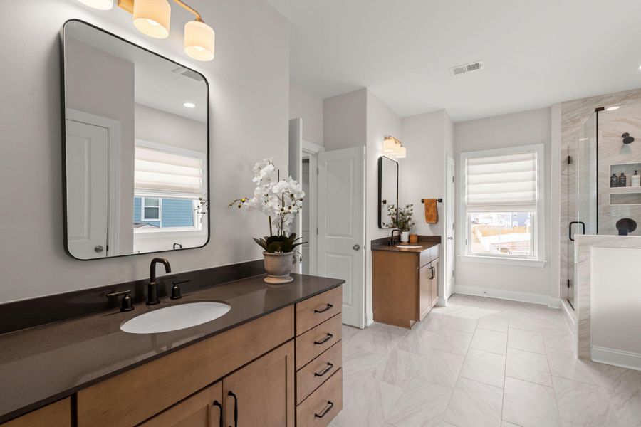 Furnished interior view inside a new home in Tidewater at Lakes of Cane Bay, Summerville (Image 47).