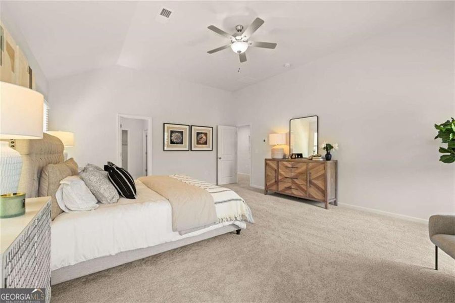 Furnished interior view inside a new home in Whisper Creek, Atlanta (Image 10).