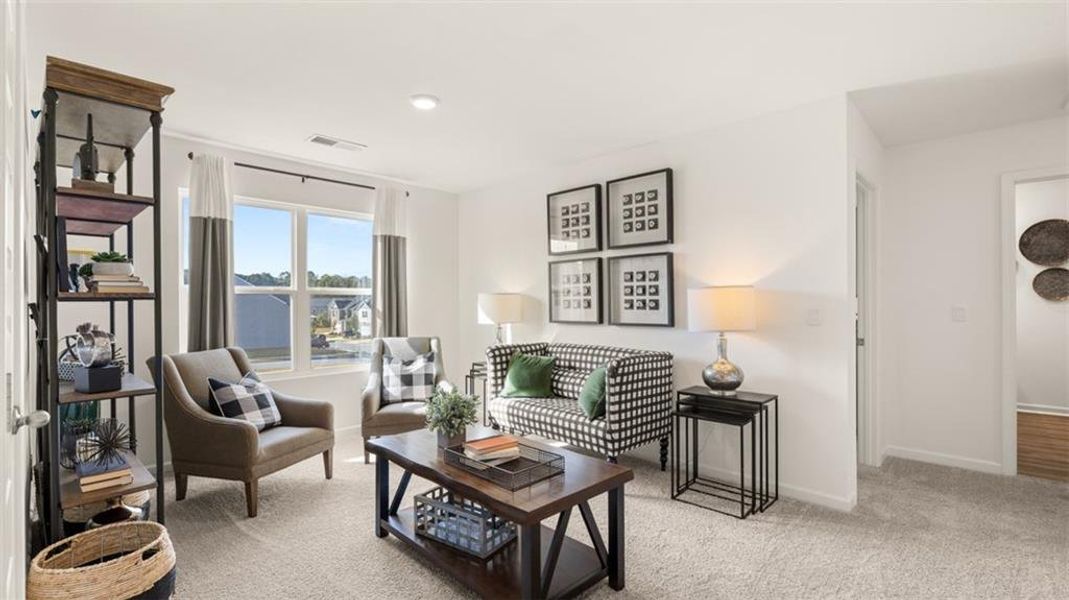 Furnished interior view inside a new home in Poplar Preserve, Newnan (Image 24). Furnished interior view inside a new home in Poplar Preserve, Newnan (Image 24).