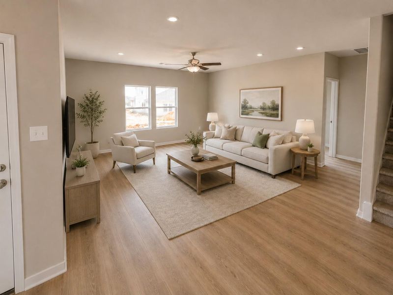 Family Room - Virtually Staged Family Room - Virtually Staged