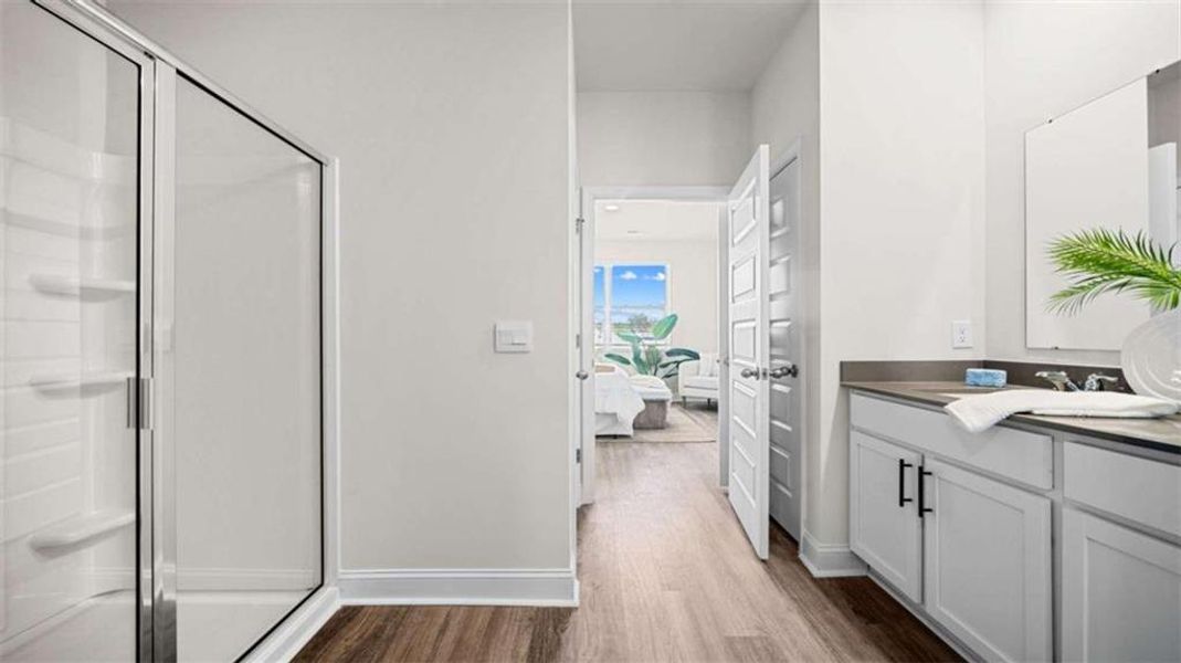 Furnished interior view inside a new home in Sherwood Manor, South Fulton (Image 12). Furnished interior view inside a new home in Sherwood Manor, South Fulton (Image 12).