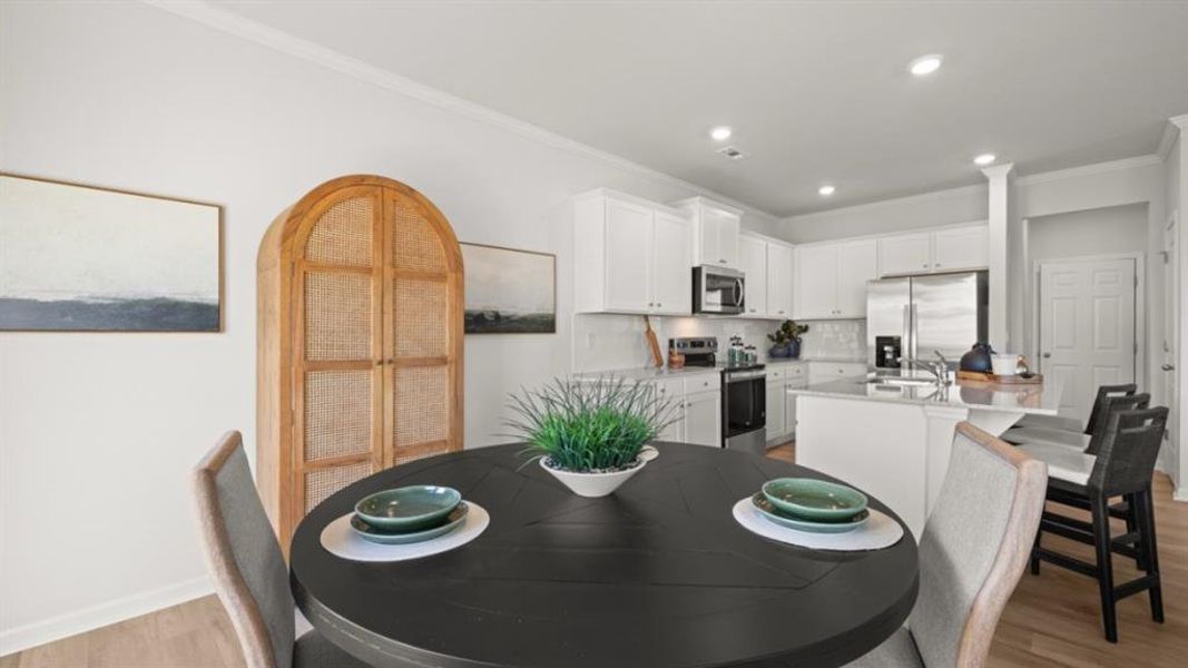 Furnished interior view inside a new home in Oconee Overlook Townhomes, Gainesville (Image 16).