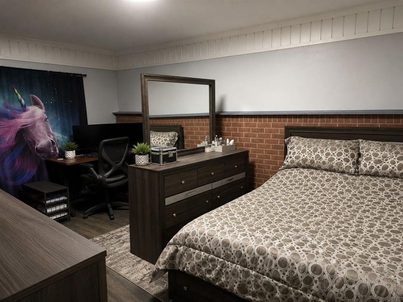 Garage Conversion now Bedroom with Office Garage Conversion now Bedroom with Office